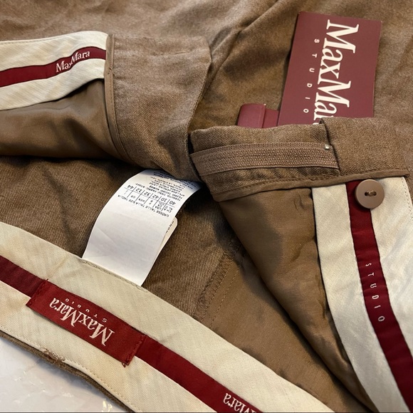 SOLD Max Mara Boris Long pants color Camel - Picture 1 of 8